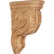 Ekena Millwork 3 1/2"W x 9"D x 12"H Medium Hudson Acanthus Wood Corbel, Cherry CORW04X09X12HDCH - alternate 1